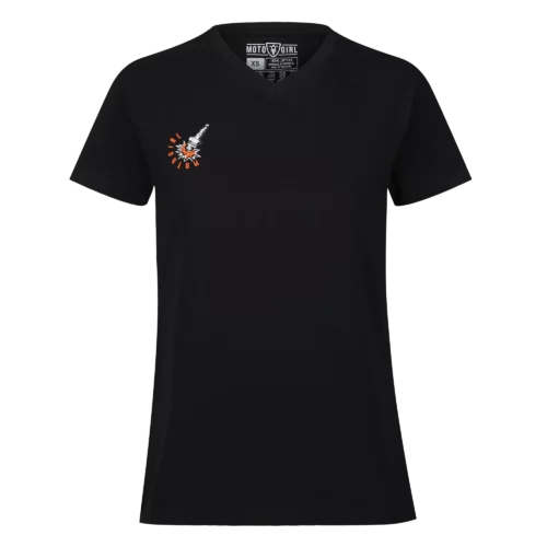 T-Shirt Spark Plug  (Black)
