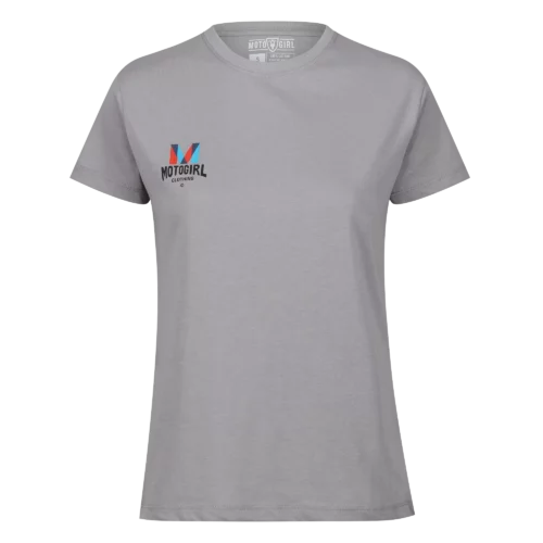 T-Shirt - MotoGirl Clothing Logo (Grey)