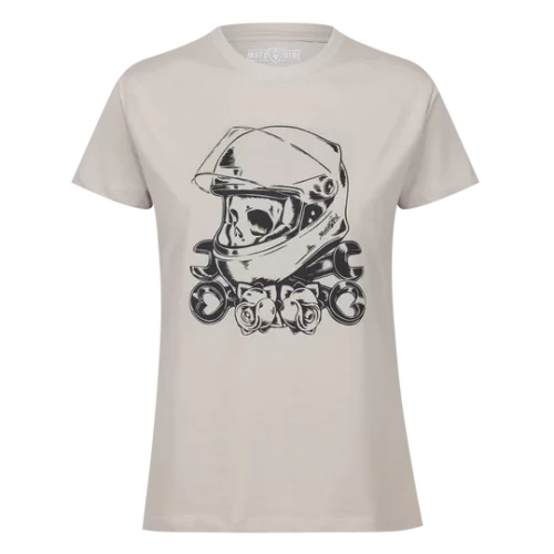 T-Shirt - Rose Skull (Sand)