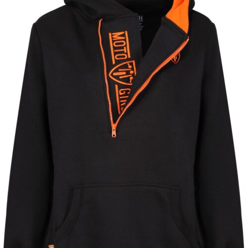 Helmet Hoodie - Black/Orange