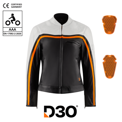 Hayley White Leather Jacket