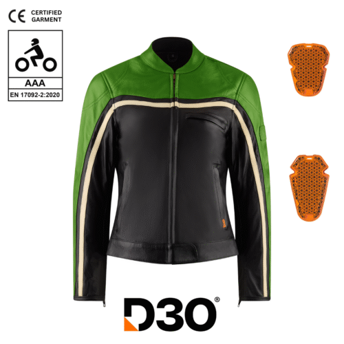 Hayley Green Leather Jacket