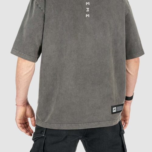 ALEX RUNA – ACID Washed Oversized T-Shirt for Bikers, Unisex