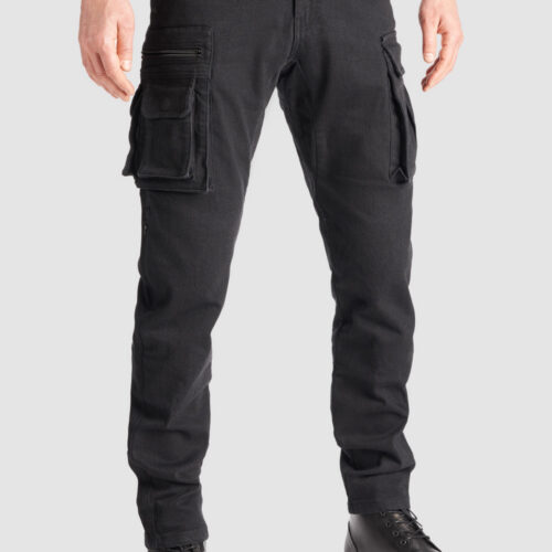 Desert Cargo Black - Motorcycle Jeans for Men with Chino Style Cordura®