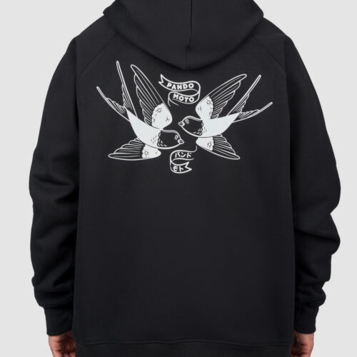 MAX TOKYO BLACK – Oversized Biker Hoodie, Unisex