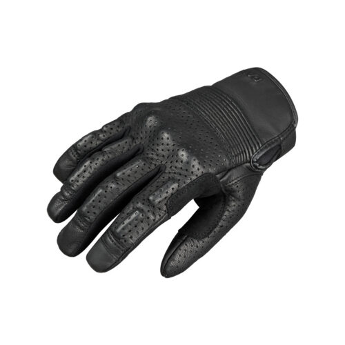 ONYX BLACK 02 – Leather Motorcycle Gloves