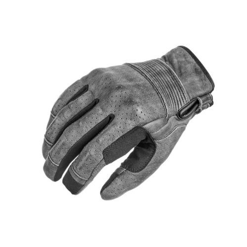 ONYX GREY - Leather Motorcycle Gloves